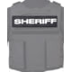 Ace Link Armor Sheriff Patch, White On Black, B-TG-ID-SHE-WH-BLK