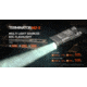 Acebeam EDC Terminator M2-X Flashlights, Li-Ion Battery, 3200 Lumens w/RGB, Grey, M2-X