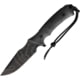 Acta Non Verba Knives M311 Spelter Tactical Knife, 4.75" black DLC coated Elmax steel blade, Black sculpted micarta handle, ANVM311-004
