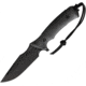 Acta Non Verba Knives M311 Spelter Tactical Knife, 5.25 black DLC coated Elmax steel blade, Black sculpted micarta handle, ANVM311-003