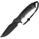 Acta Non Verba Knives M311 Spelter Tactical Knife, 5.25" black DLC coated Elmax steel blade, Black sculpted micarta handle, ANVM311-003