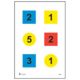 Action Target Command Targets 100 Per Case, Red/Yellow/Blue, 23in x 35in, DT-4C