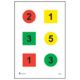 Action Target Command Targets 100 Per Case, Red/Yellow/Green, 23in x 35in, DT-4A