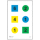 Action Target Command Targets 100 Per Case, Yellow/Blue/Green, 23in x 35in, DT-4B-100