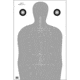 Action Target F-TQ15ANT-A Vital Anatomy/TQ-15 Scoring Target 100 Per Case, Gray, 23in x 35in, F-TQ15ANT-AV2-100