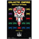Action Target Galactic Empire Battle Attack Tagret, 100 Pack, 23in x 35in, GS-GBSA-100