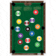 Action Target GS-POOL-100 Action Billiards Hanging Paper 23 X 35 Billiards