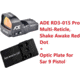 ADE Advanced Optics RD3-015 PRO Shake Awake 1x Reflex Red Dot w/SAR9 Optic Mount Plate