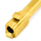 Agency Arms Mid Line Match Grade Drop-In Barrel, Threaded/Fluted, Glock 19 Gen5, Gold, Titanium Nitride, MLG19G5T/FTiN