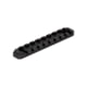 AIM Sports Inc 9 Slot Picatinny M-LOK Rail Section, Black, Small, MLRS2, Black, Small, MLRS2