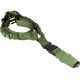 AIM Sports Inc One Point Bungee Sling/Steel Clip/Sleeve Heavy Duty, Green, Medium, AOPS01G
