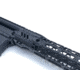 Airborne Arms Leviathan Featherweight Handguard w/ Titanium Barrel Nut, AR-15, 17in Length, 6061-T6 Aluminum, Anodized, Black, Medium, ABN-AAHG-L17B