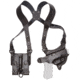 Aker Leather 107 FlatSider XR7 Shoulder Holster, Right, Smith &amp; Wesson M&amp;P 40 Compact, Plain, Black, H107BPR-MP40C
