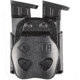 Aker Leather Model 523 D.M.S. Twin Double Magazine Pouch, Double Stack 9mm Magazines, Black, A523-BP-2