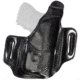 Aker Leather Nightguard Compact OWB Holster, Smith &amp; Wesson M&amp;P Shield, Viridian R5, Right, Plain, Black, H147CBPR-MPSR5