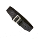 Aker Leather Model B03 2.25inch Half Leather Lined Sam Browne Belts, Brass Snap, 44 in, Basketweave, Black, B03-BW-44-BR