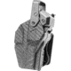 Alien Gear Holsters Rapid Force Mid Ride Belt Slide Holster Level III XL Optic Hood with QDS, Sig P320 Compact/M18/XCompact 9mm/40, Right, Black, Basketweave, One size, 193858754642