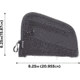 Allen Auto-Fit 2.0 Compact Handgun Case, Black, 8.25 in x 6.25 in, 7753