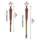 Allen BakTrak Leather Sling, Debossed Horns, Brown, 8391, 8391