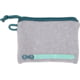 Girls With Guns Knit Fabric Handgun Storage Pouch w/Writable ID Label, Lockable Keyring, Zipper Closure, 5x7in, Fleece Lining, Compact Interior, Gray/Blue Accents, 9073