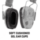 Allen ULTRX Gel Ear Cup Replacement Pads, 1-Pair, Black, 4152