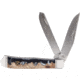 American Buffalo Knife Abkt Roper Lahar Series 2blade Trapper 3.25 Wood Resin Hndl
