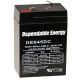American Hunter Bl-640-T, 6V 4.5 Amp Hr Rechargeable Battery, Tab Top, Clam Pack DE-30052
