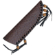 American Hunter Patch 9in Fixed Blade Knife, 9in Overall, 4.5in Satin SS Blade, Rosewood Handle, Brown Leather Belt Sheath, AH018 / SM1023