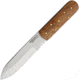 American Hunter Utility Fixed Blade Knife, 8.63in Overall, 4.75in Satin SS Blade, Rosewood Handle, Wire Stripping Notches, Brown Leather Belt Sheath, AH019 / SM1031