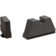 AmeriGlo 4XL Tall Black serrated .385in FRONT, Flat Black .480in REAR, Fits all Glock except 42,43, 44, 48, GL-524