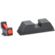 AmeriGlo Fiber front sight rear notch Red Fiber .115" FRONT Black REAR, GFT-122