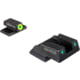AmeriGlo Trooper Tritium Square-Notch Pistol Night Sight Set, Smith &amp; Wesson Bodyguard 2.0, Orange Front Sight Outline, Black Outline Rear Sight, Black, SWBG-822