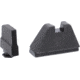 Ameriglo Black Suppressor Set Sight Flat Notch Classic .507 Height .150 Width For Glock Pistols