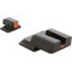 AmeriGlo CAP Sight Set for SmithWesson M&amp;P Shield w/Front Green Tritium Orange Square Outline/ Rear Orange Line Non Trit, SW-620