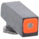 AmeriGlo Glock Pro-Glo Tritium Front Pistol Sights, Front Only-Green Tritium Lamp, Orange Square Outline FRONT .180&quot; H .140&quot; W, GL-212-180-OR-Q