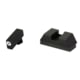 USED, AmeriGlo Optics Compatible Tritium Handgun Sight Set, All Glocks, Flat Black .295in Rear, 1L Tall Green w/ White .220in Front, GL-480