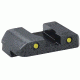 Ameriglo Night Sight Set - Pro Operator Style - Yellow REAR Only, Fits For Glocks 17/19/22 GL-229-OP-R