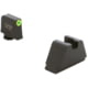 AmeriGlo Optic Compatible 4XL Tall Green Tritium LumiGreen Outline .385in front, FlatBlack .480in Rear, GL-695