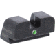 AmeriGlo Rear Only-Green Tritium Lamp, single dot No Outline .316 H .150 Sq Notch, SG-101R