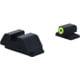 AmeriGlo Smith &amp; Wesson Optic Compatible Sight, Green Tritium LumiGreen Outline FRONT, Black Serrated REAR, Smith &amp; Wesson, SW-534