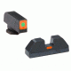 Ameriglo Tritium Front and non trit rear sights, green orange GL-626