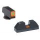 Ameriglo Tritium Front and non trit rear sights, green orange GL-626