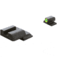 AmeriGlo Tritium Front Black Rear M&amp;P Shield ProGlo Front, LimeLumi Outline SW-543