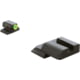 AmeriGlo Tritium Front Black Rear M&amp;P Shield ProGlo Front, LimeLumi Outline SW-543
