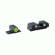 Ameriglo Tritium Front/Rear Combo Sights Green Dot White Outline Rear And Green Dot LumiLime Outline Front For Springfield XD/XDM/XDS