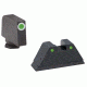 Ameriglo Tritium Front Rear Tall Suppressor Set, green green GL-152