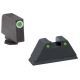 Ameriglo Tritium Front Rear Tall Suppressor Set, green green GL-152