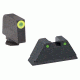 Ameriglo Tritium Front Rear Tall Suppressor Set, green green GL-252