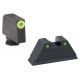 Ameriglo Tritium Front Rear Tall Suppressor Set, green green GL-252