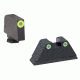 Ameriglo Tritium Front Rear Tall Suppressor Set, green green GL-333